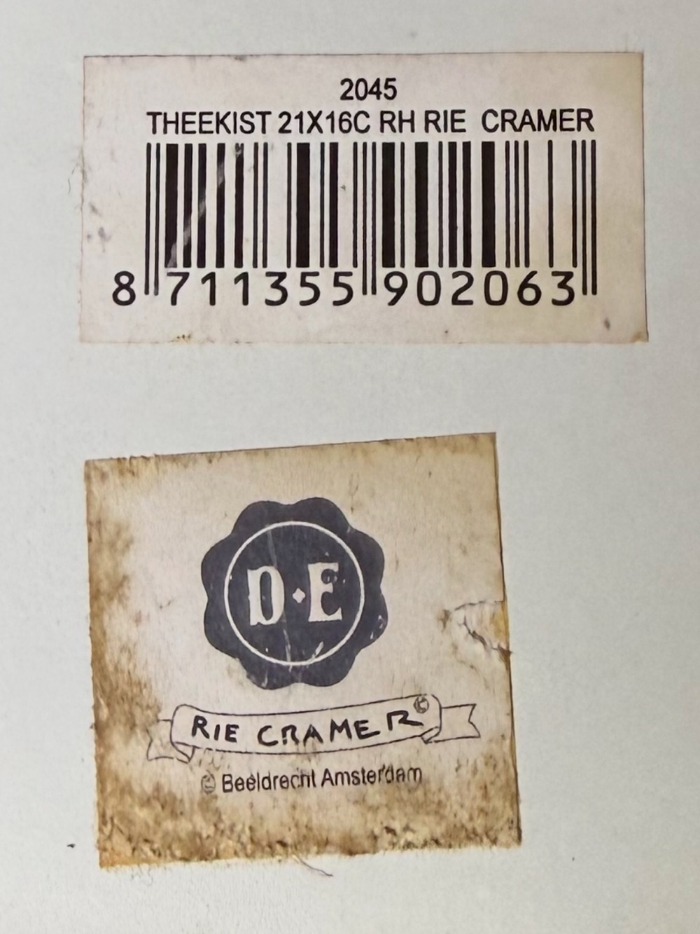 Rie Cramer Decorative Print Sticker - Black on Cream